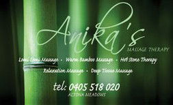 Anikas Massage Therapy - Accommodation Perth 0