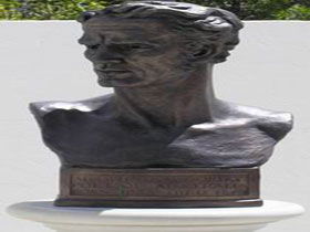 Adam Lindsay Gordon Bronze Bust - Accommodation Perth 0