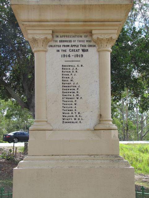 Apple Tree Creek War Memorial - Accommodation Perth 1