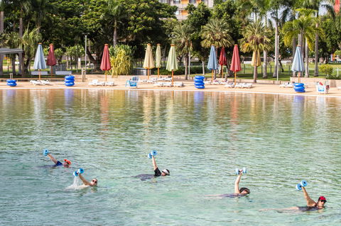Aqua Fitness In The Wave Lagoon - Accommodation Perth 0