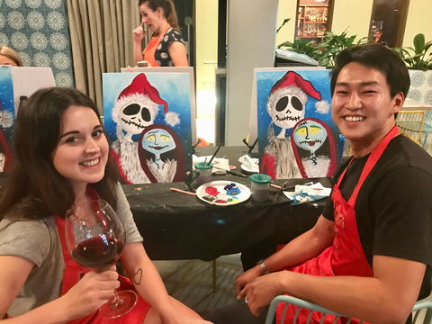 Paint And Sip Class: Christmas In July - Accommodation Perth 0