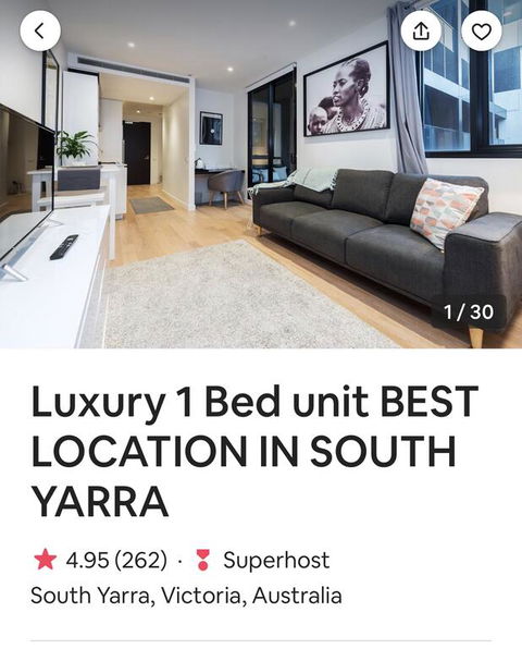 Luxury 1 Bed Unit BEST LOCATION IN SOUTH YARRA - Accommodation Perth 3