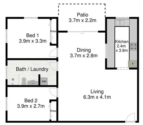 Spacious 2 Bedroom Beach Side Apartment - Close To Shopping Centre With Coles, Health Food Shop, Sushi, Pizza, Cafes, Hairdresse - Perth Resorts 2