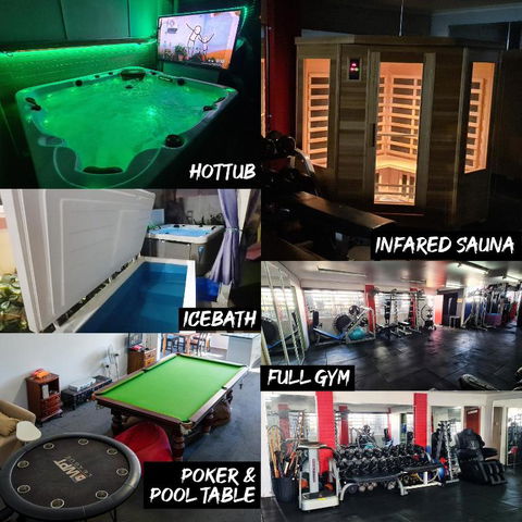 Hot Tub, Ice Bath, Gym, Sauna, Pool Table Coorparoo Haven - Accommodation Perth 0