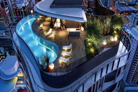 Rooftop Pool Stunning Apartment Queen Street - Accommodation Perth 2